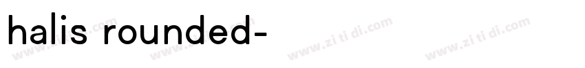 halis rounded字体转换
